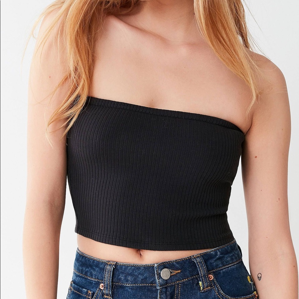 Sky And Sparrow Ribbed Tube Top | Black | NWOT